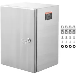 VEVOR 50,8 x 40,64 x 20,32 cm Edelstahl-Elektrogehäuse IP66 Wandmontagebox