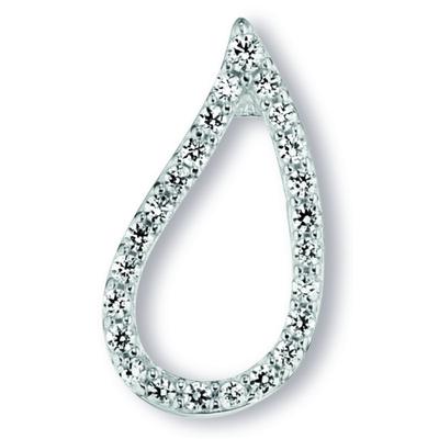 Kettenanhänger ONE ELEMENT "Zirkonia Anhänger aus 925 Silber", silber, Schmuckanhänger, Damen, mit Zirkonia, Silber 925 (Sterlingsilber), Kettenanhänger, Ihr persönliches Symbol – liebevoll gearbeitet für jeden Tag