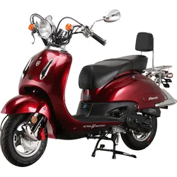 Alpha Motors Motorroller Retro Firenze 125 ccm 85 km/h EURO 5+ weinrot