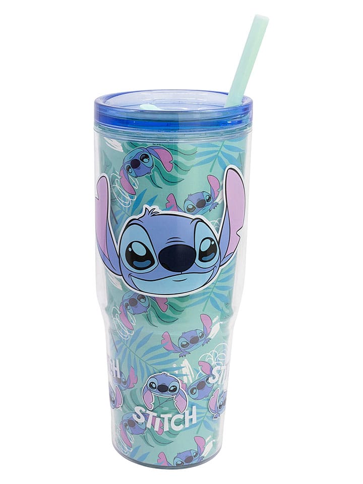 Stor Thermobecher "Stitch" in Hellblau - 860 ml - onesize