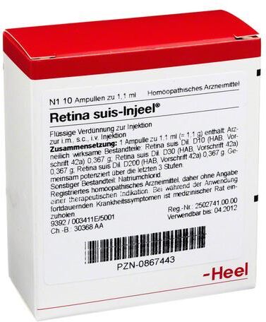 Guna Retina Suis Injeel 10 Fiale 1,1 Ml Heel