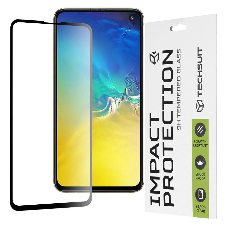 Techsuit - 111D Full Cover / Full Glue Glass - Samsung Galaxy S10e - Black (Samsung Galaxy S10e) (56338202)