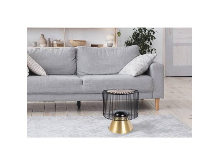 Table d'appoint ronde en marbre malibu