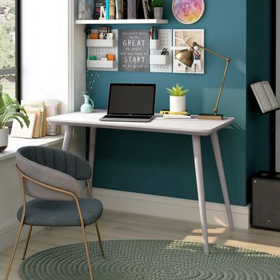 Furniture of America Domina Contemporary 47-inch Beveled Edge Computer Desk