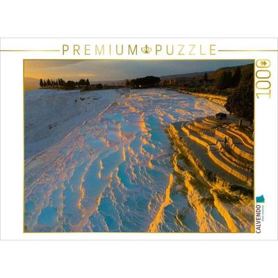 CALVENDO Puzzle Kalksinterterrassen Pamukkale | 1000 Teile Lege-Größe 64x48cm Foto-Puzzle für glückliche Stunden