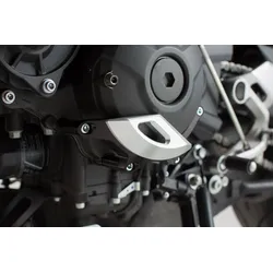 SW-Motech Motorgehäusedeckel-Schutz - Schwarz/Silbern. MT09/Tracer,Tracer900/GT,XSR900.