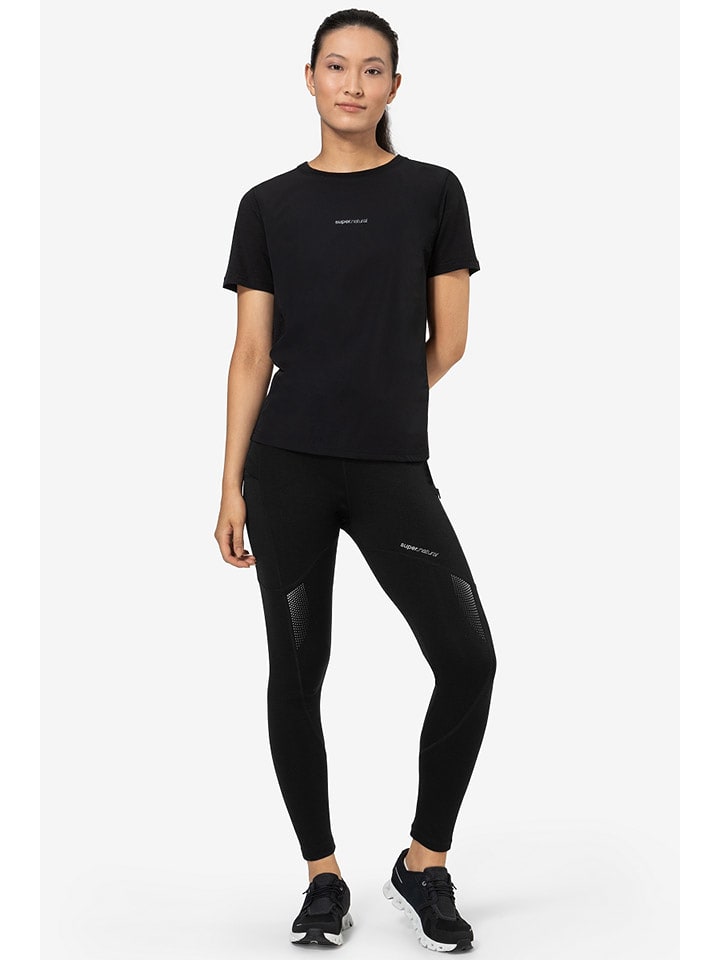 super.natural Trainingsleggings "Active" in Schwarz - S