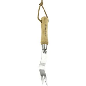 Kent&Stowe Unkrautstecher 70100102, Wurzelstecher, mit Edelstahlklinge & Holzgriff, 30 cm
