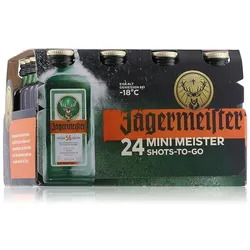 Jägermeister Kräuterlikör Miniaturen 35% Vol. 24x0,02l