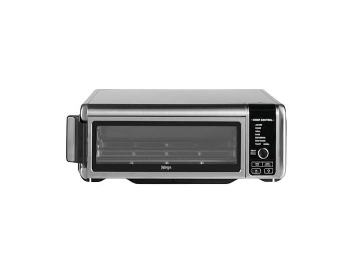 Ninja Foodi 8-in-1 Multifunktionsofen, tragbarer Mini-Ofen für Arbeitsflächen, Multifunktionsofen mit 8 Kochfunktionen; Air Fry, Rösten, Grillen, Backen und mehr. Silber/Schwarz SP101EU