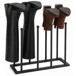Relaxdays Stiefelhalter aus Metall Schwarz
