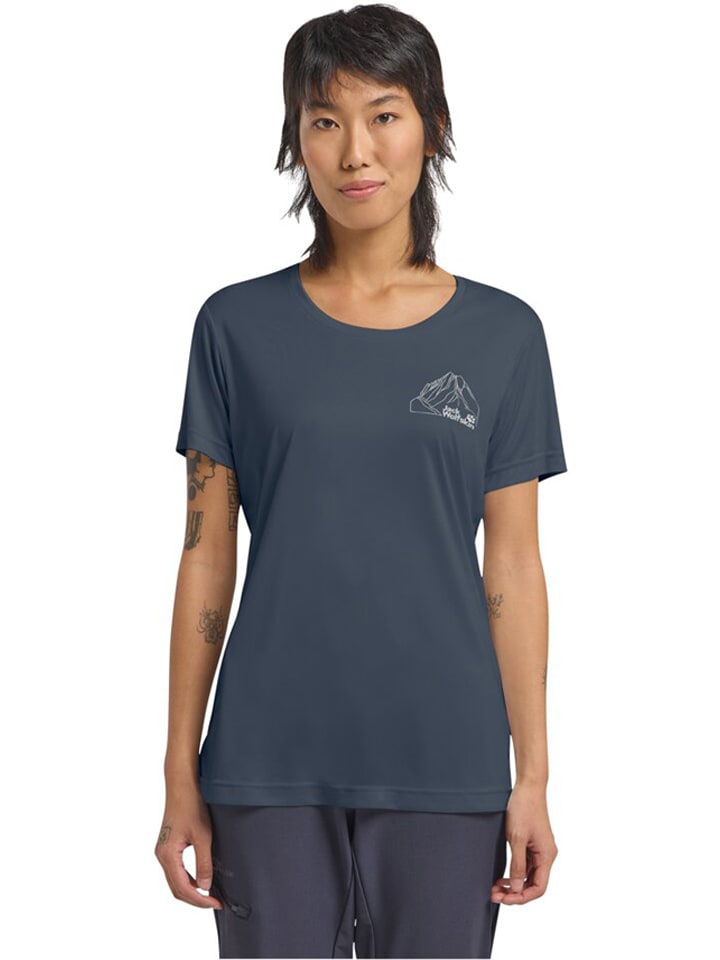 Jack Wolfskin Funktionsshirt in Dunkelblau - S
