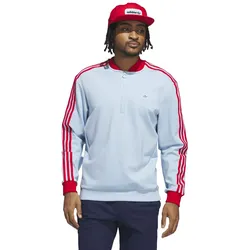 adidas Golf Originals Pullover 3 Stripes 1/4 Zip, hellblau