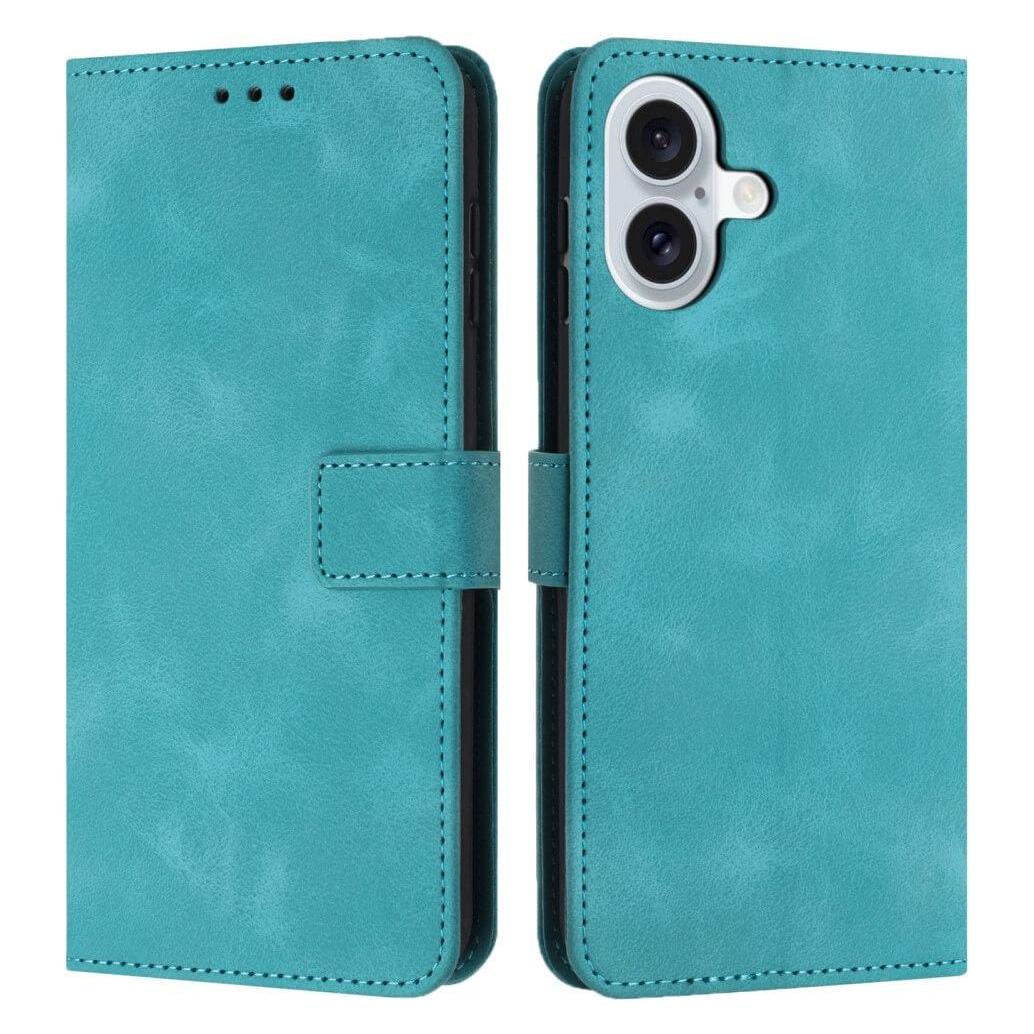 Cover-Discount iPhone 16 - Wildleder Look Etui im Vintage Design (Apple iPhone 16) (49189668)