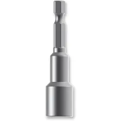 Steckschlüsseleinsatz, mit Magnet, 1/4", SW 7, 65 mm