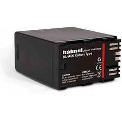 Hähnel HL-A60 Kamera-Akku ersetzt Original-Akku Kamera BP-A60 14.4 V 6800 (Kamera Akku), Kamera Stromversorgung, Schwarz