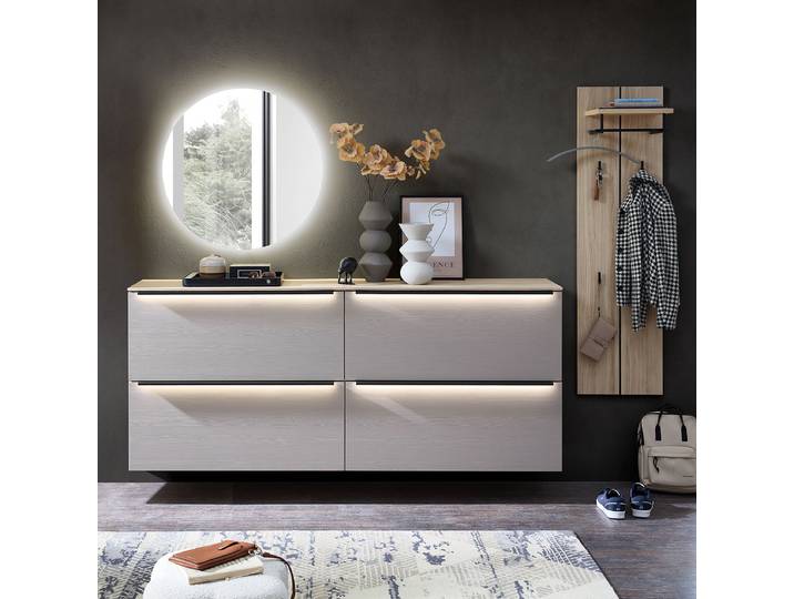 Ensemble vestiaire éclairé 3 257cm Marron/Gris