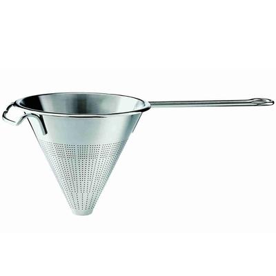 Passiersieb RÖSLE, silber (edelstahlfarben), H:16cm Ø:18cm, Edelstahl 18/10, Küchensiebe, Spitzsieb zum Passieren von Suppen und Saucen, spülmaschinengeeignet