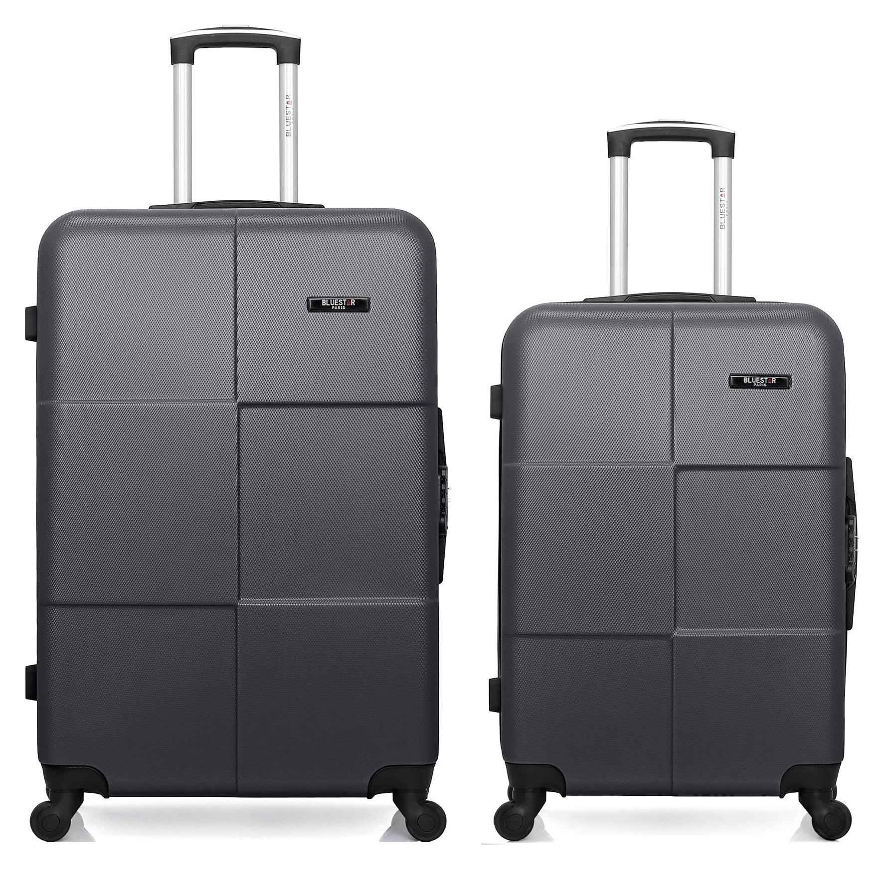 BLUESTAR - 2er-Set - Großer Koffer und Wochenendkoffer MIAMI