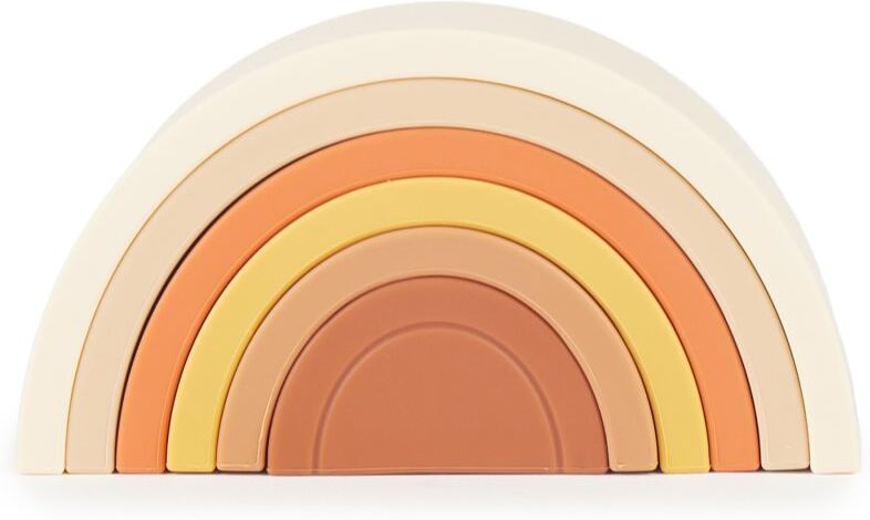 Bieco Silicone Rainbow arc-en-ciel de construction 12 m+ Chocolate Bliss 6 pcs
