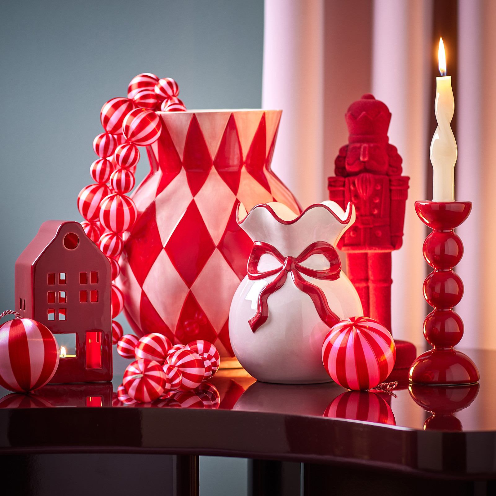 home24 Vaas PRESENT Lus roze, Hoogte: 18 cm