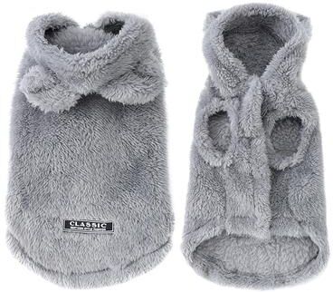 Uplifted Finds "Ultra Soft ""Arctic Plush"" Pet Fleece Hoodie gray xl"
