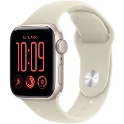 Apple Watch SE 3 40mm Polarstern Aluminium Case Polarstern Aluminium Case Sand Sport Band - M/L