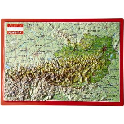 Reliefpostkarte Österreich, Taschenbuch von Andre Markgraf,Mario Engelhardt, Georelief Vertriebs GbR