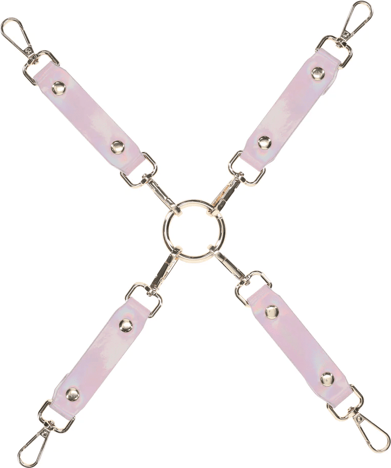 Ouch Croix d'Attaches pour Menottes - Collection Paris - Rose