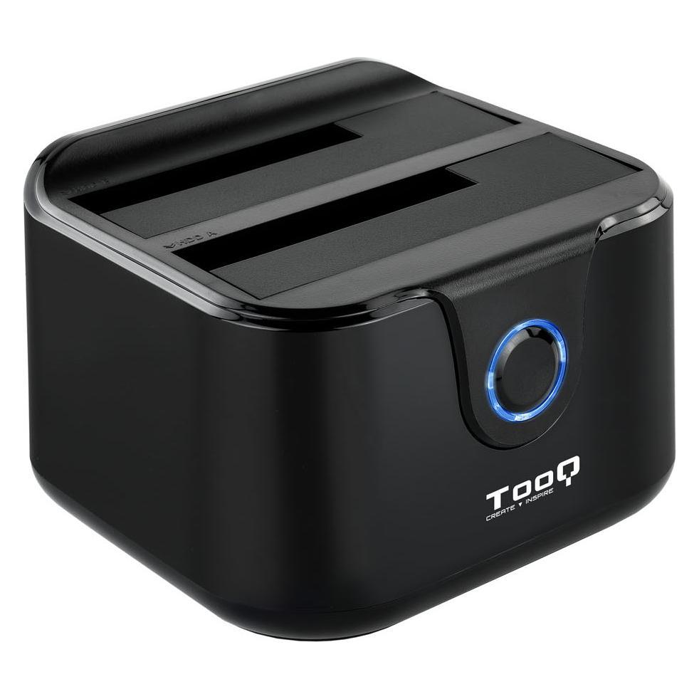 Tooq Technology DOCK TQDS-802B 2xSATA 2,5"/3,5" USB 3.0, CLONE OTB NEGRO (TQDS-802B)