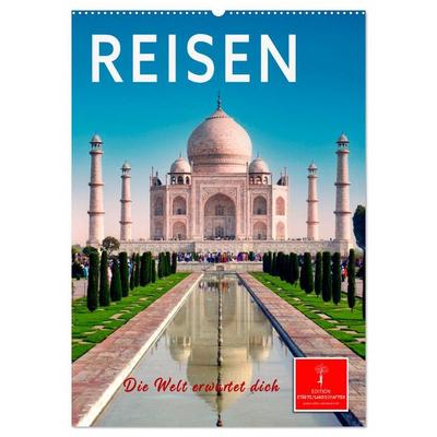 Reisen - die Welt erwartet dich (Wandkalender 2026 DIN A2 hoch), CALVENDO Monatskalender