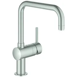 GROHE Einhand-SPT-Batterie Minta 32488 DN15 U-Auslauf supersteel 32488DC0