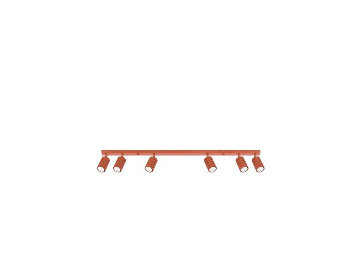 Design Deckenlampe „Karbon“ 6-Flammig Ockerrot Sollux Lighting