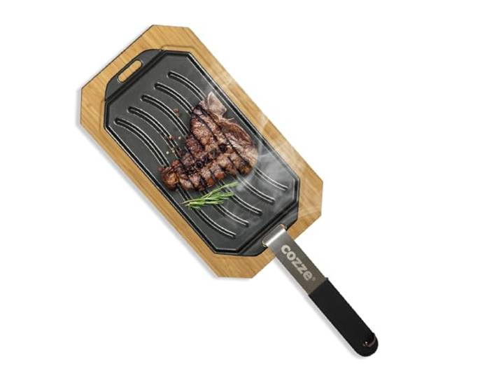 Millarco 90326 Serving Board with cast Iron pan