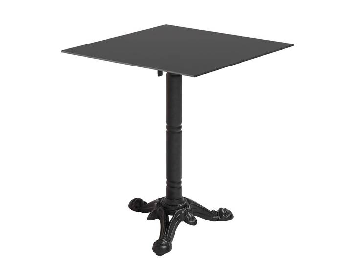 Table Bistrot De Jardin Carrée Inclinable 60 Cm 4 Places Ardoise
