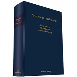 Spektrum privates Baurecht, Fachbücher von Karl-Heinz Keldungs, Edgar Joussen