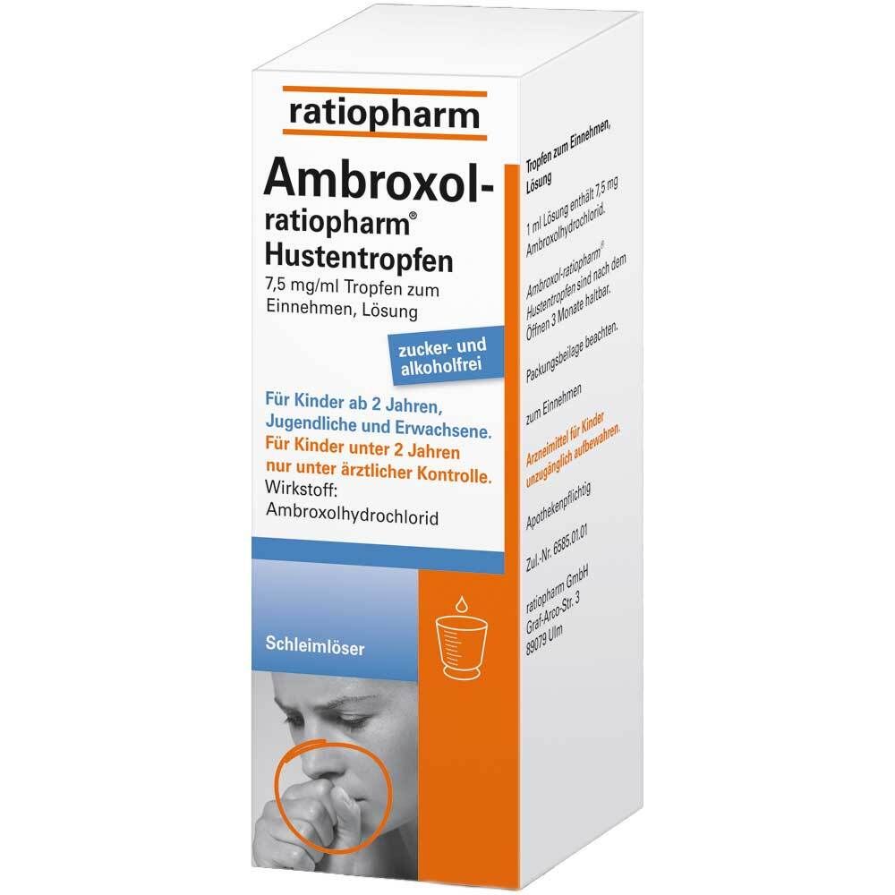 AMBROXOL-ratiopharm Hustentropfen 100 ml Tropfen zum Einnehmen