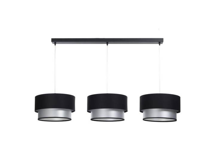 Onzeno Hängeleuchte Schwarz 30/88 cm, Silberfarben, Kunststoff, E27, 2.6x88x30 cm, Lampen & Leuchten, Innenbeleuchtung, Hängeleuchten, Pendelleuchten