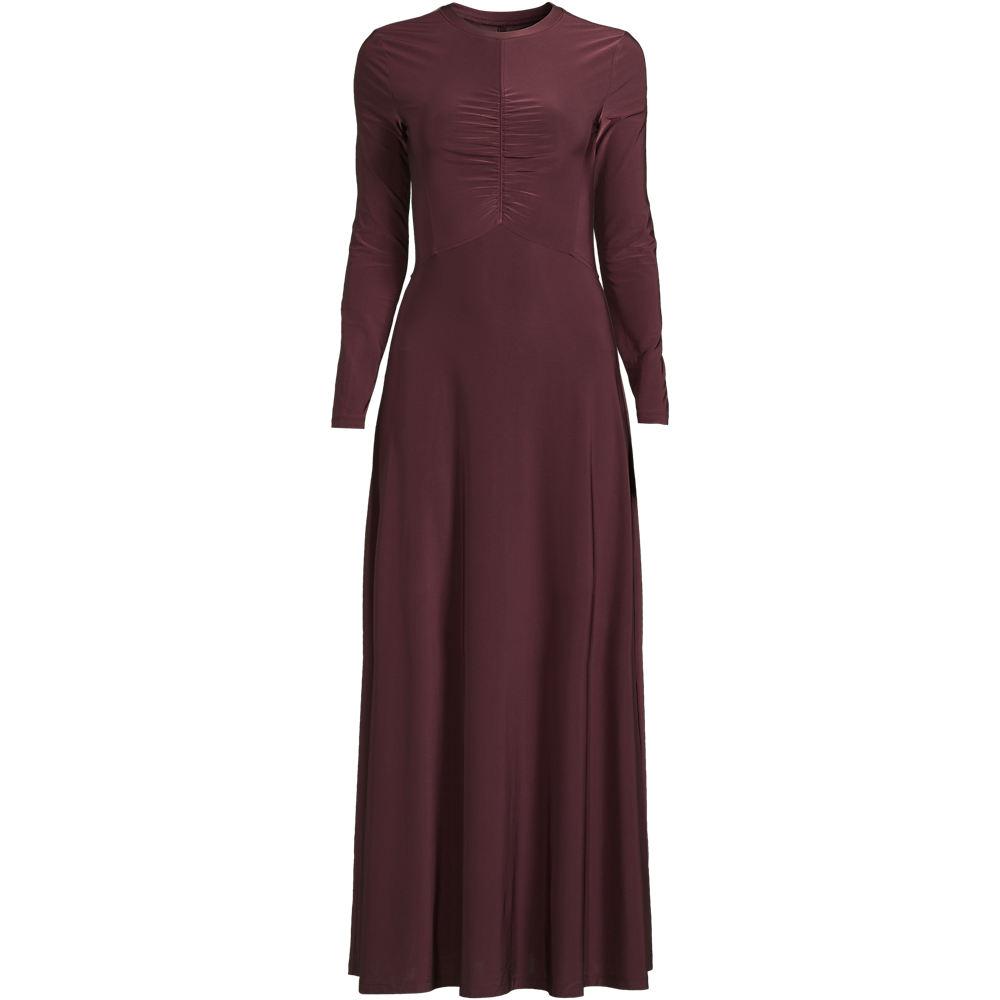Bodycon-Maxikleid für Damen, Damen, size: regular, Rot, Polyester-Mischung, by Lands' End