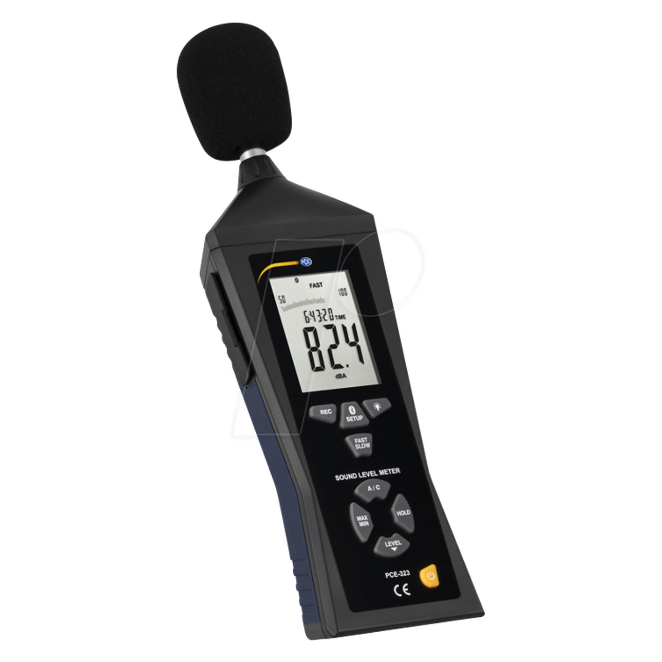 PCE Instruments Schallpegel-Messgerät Datenlogger PCE-323 30 - 130 dB 30 Hz - 8 (PCE-323)