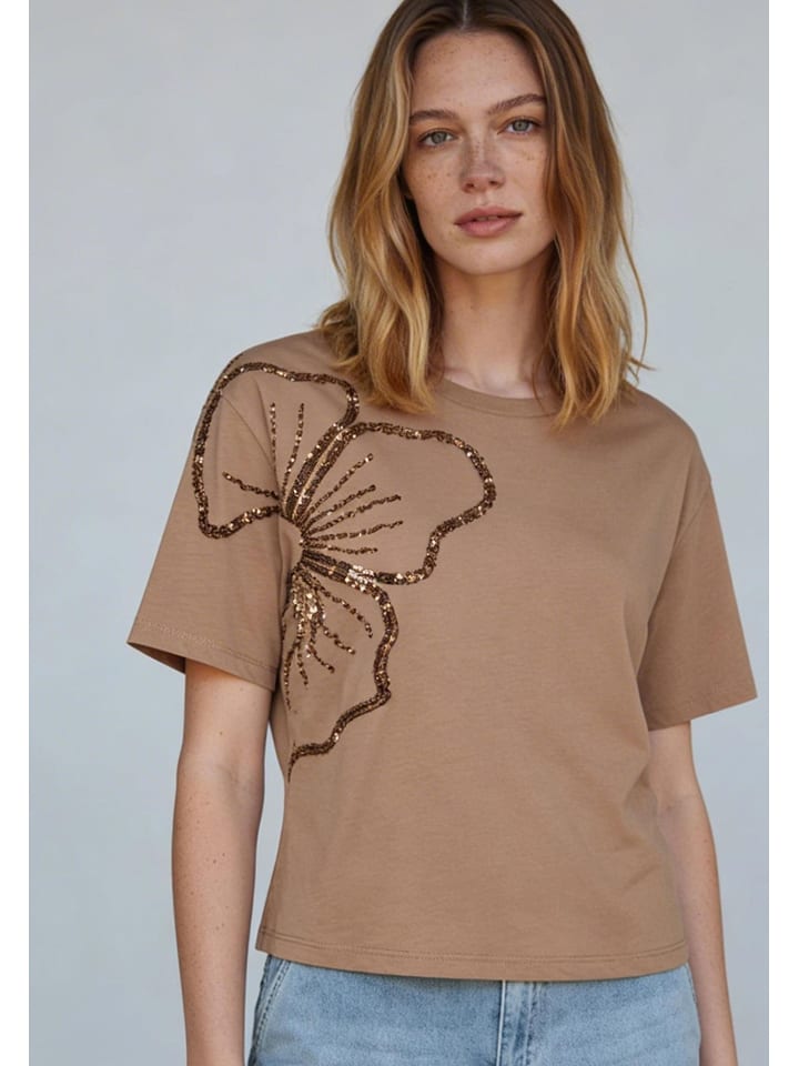 More & More Shirt in Hellbraun - 38