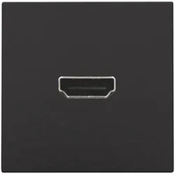 Niko Züblin 200-69416 Abdeckung mit HDMI zu Schrauben Verbindung piano black coated 20069416
