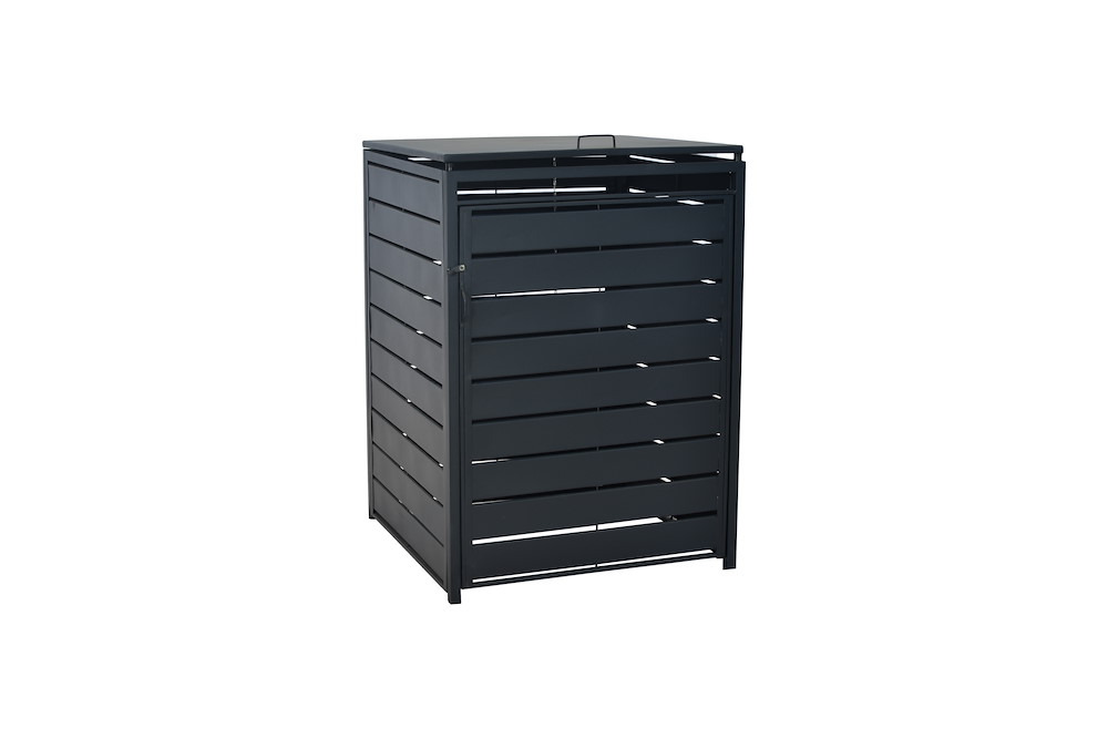 MERXXHANDELS Mülltonnenabdeckung Basis groß Aluminium/Stahl 16946303