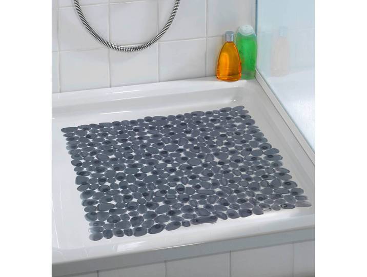 Duscheinlage Polyvinylchlorid Grau/Anthrazit 54 x 54cm