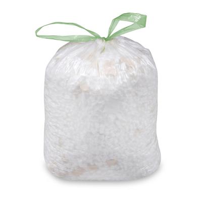VEPATIM 500x Zugbandsäcke Müllsäcke mit Zugband 60 Liter 'L' 63 x 73 cm HDPE weiß