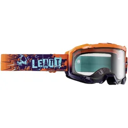 Leatt, Unisex, Sportbrille, Goggle Velocity 4.5 (Klar, Lila, Orange, Clear), Violett, Orange
