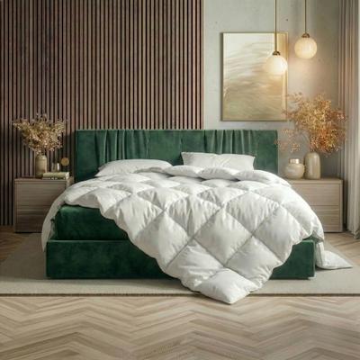 Federbettdecke RIBECO "Laram, Bettdecken für Sommer oder Winter, Made in Germany", weiß, B:220cm L:200cm, Bezug: 100% Baumwolle. Füllung: 90% Federn, 10% Daunen, Bettdecken, Super Preis-Leistung, Bettdecke 135x200 cm oder 155x220 cm, Decke