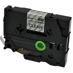 Alternativ-P-Touch für Brother TZE111 schwarz transparent