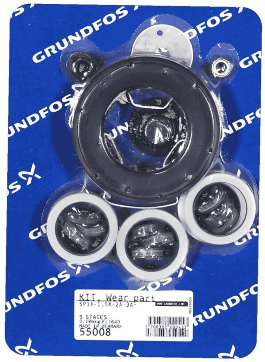 Grundfos Ersatzteil Kit Verschleißteile für SP1A/5A -9 Stufen (55008)