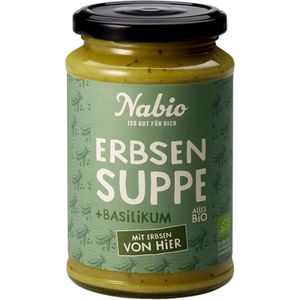 Nabio Fertiggericht Erbsensuppe VON HIER, Bio, vegan, je 375ml, 6 Stück